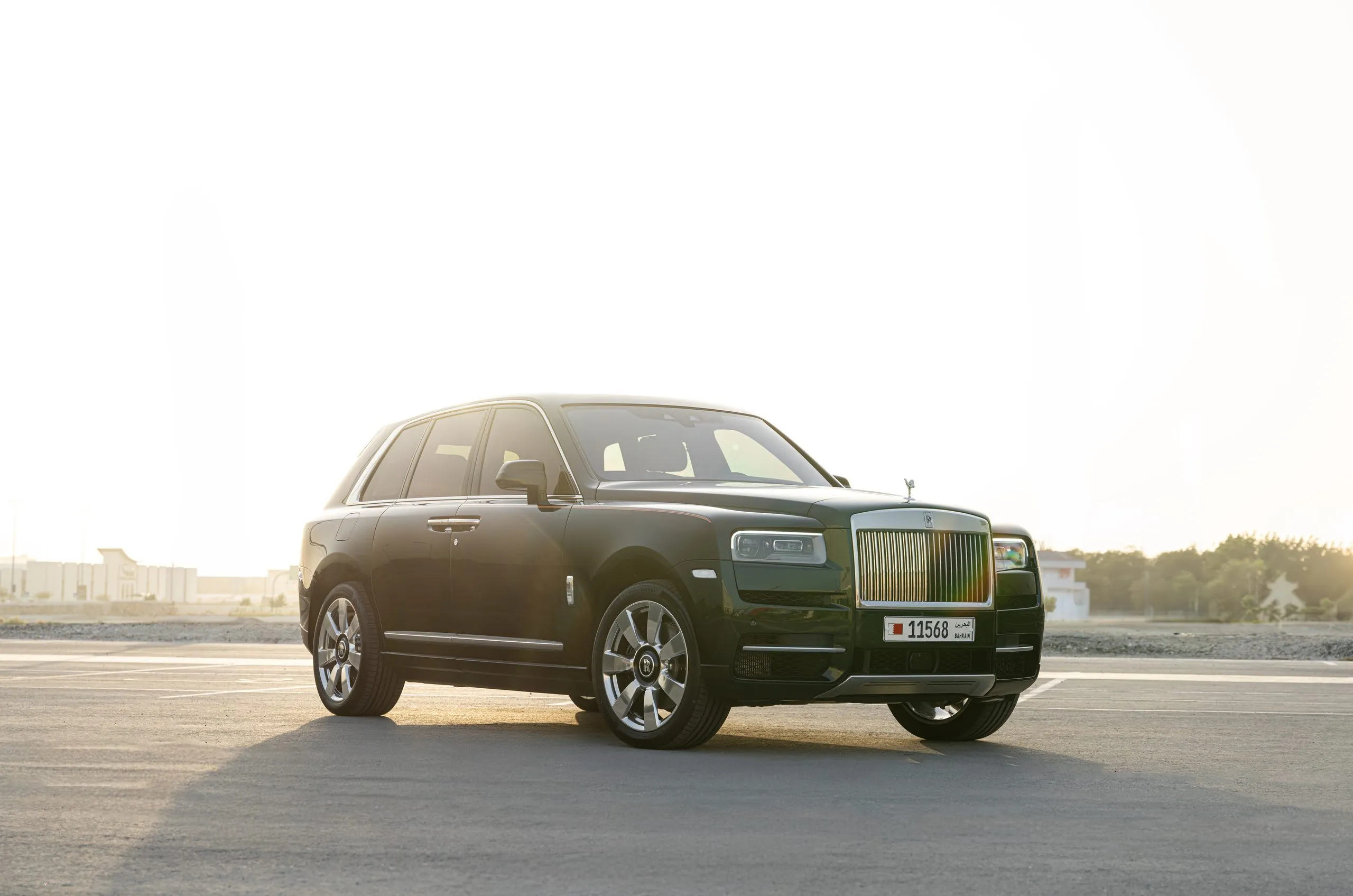 Rolls-Royce Cullinan in golden evening light
