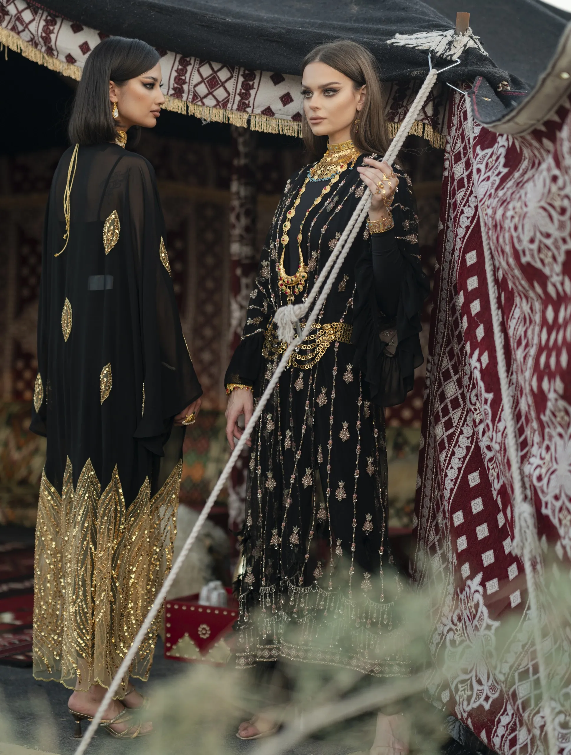 Portrait of a woman in traditional dress