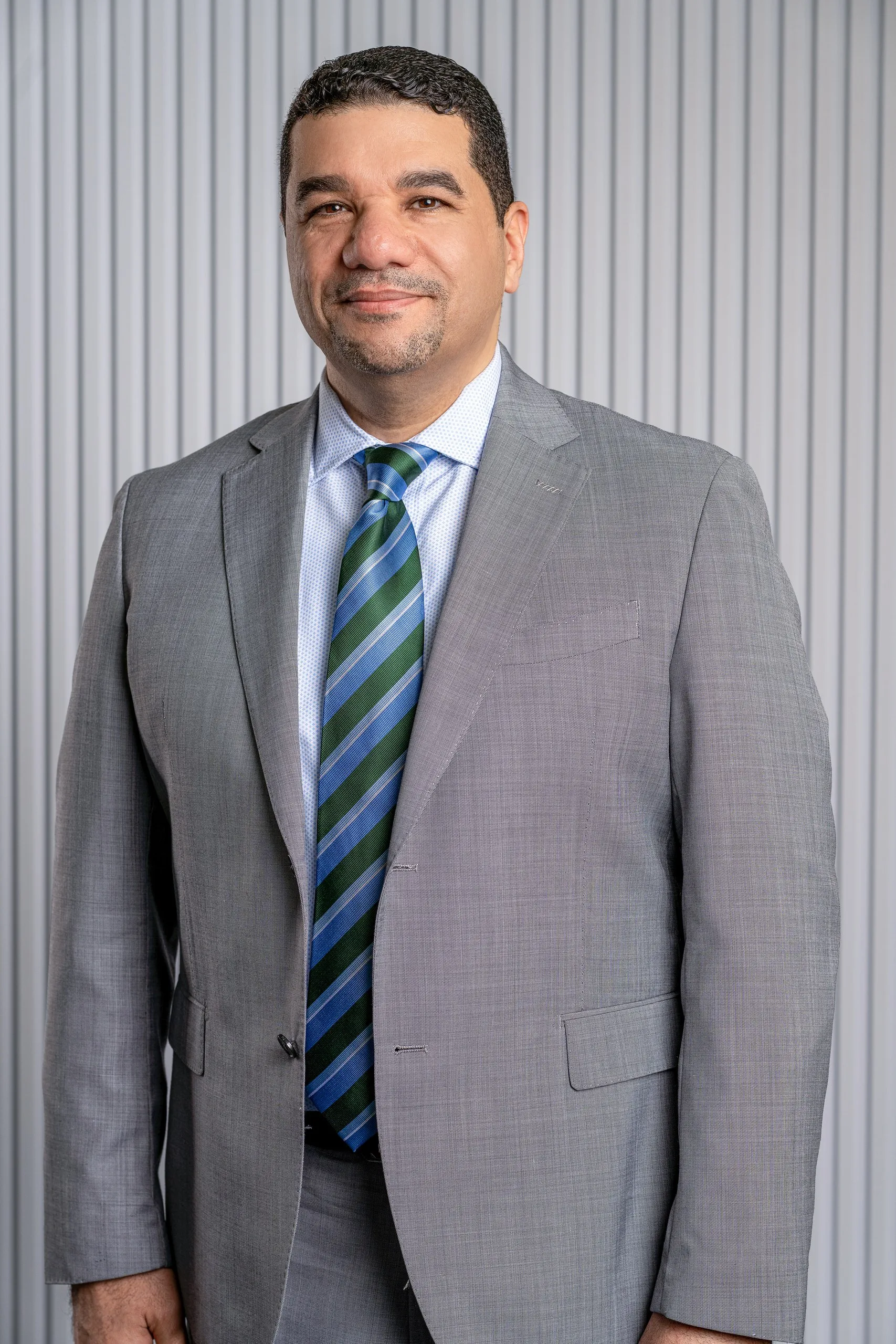 Businessman in a blue suit