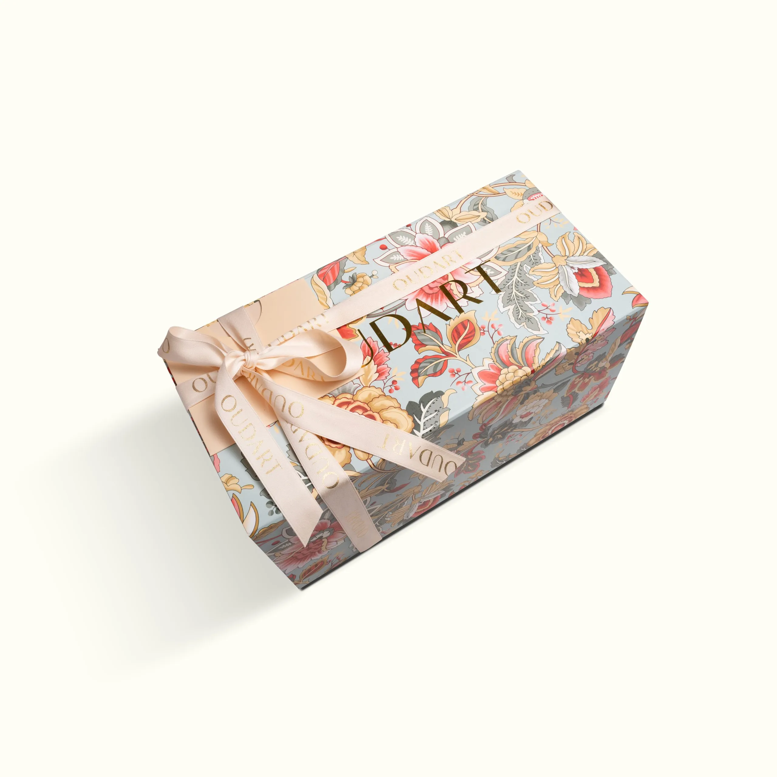 Patterned packaging box, studio still